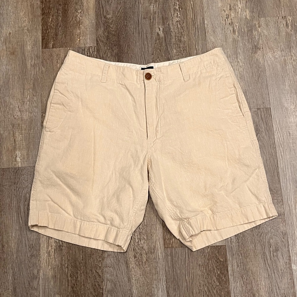 J. Crew Men’s 8" Linen Blend Shorts Size 35W